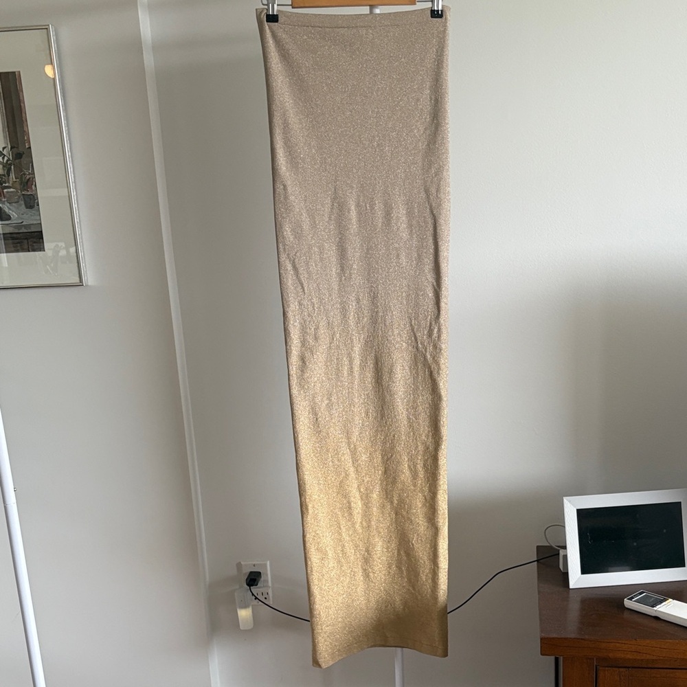 Revolve Dress Wolford Fatal Golden Shine Maxi dress